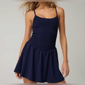 OFFLINE By Aerie Real Me Smocked Flowy Dress EUC
